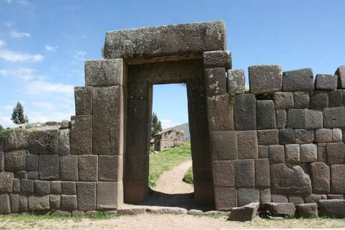 Posando para la foto de Vilcashuamán en Ayacucho