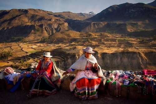 posando para la foto en el valle del Colca